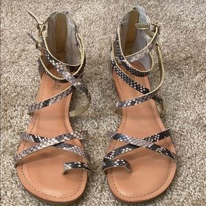 NWT Snake print sandals